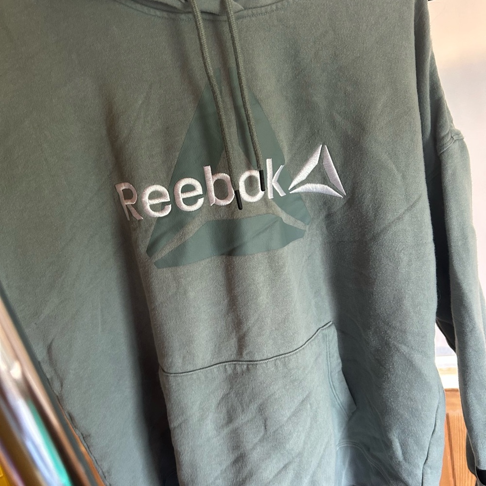 Reebok Green Sweatshirt Performance Hoodie